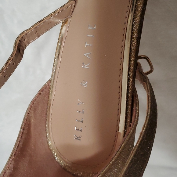 KELLY & KATIE Glitter Ankle Strap heel Sandal 9.5 US (Ss37) - Picture 5 of 9
